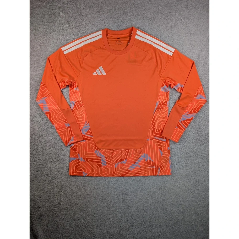 Adidas Tiro 23 Goalkeeper Jersey Mens Medium Orange Soccer Long Sleeve KB5248